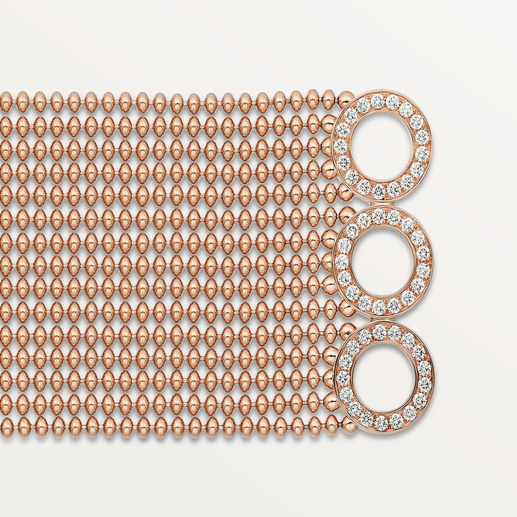 Cartier Agrafe bracelet, medium model, half-paved - Image 3